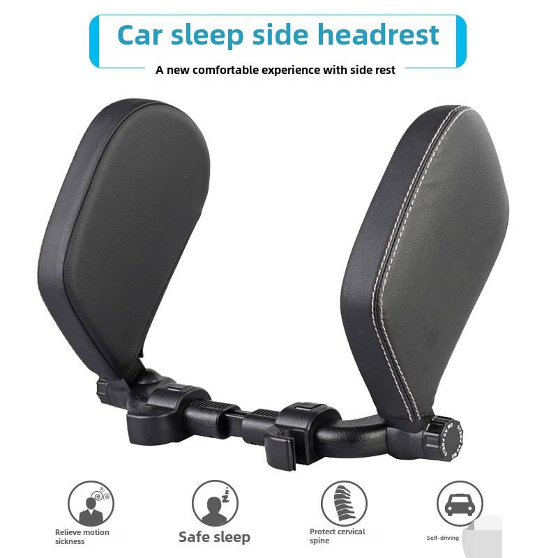 Car Travel Headrest Pillow for Side Sleeping & Cervical Support