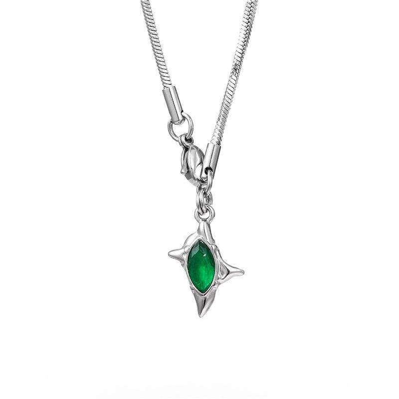 Exclusive Design Cross Necklace for Men - High-end and Luxurious Titanium Steel Pendant with Snake Bone Chain for Men