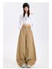 Autumn Spicy Scimitar Jeans: High Waist, Loose Fit, Drapey Mopping Wide-Leg Pants for Women