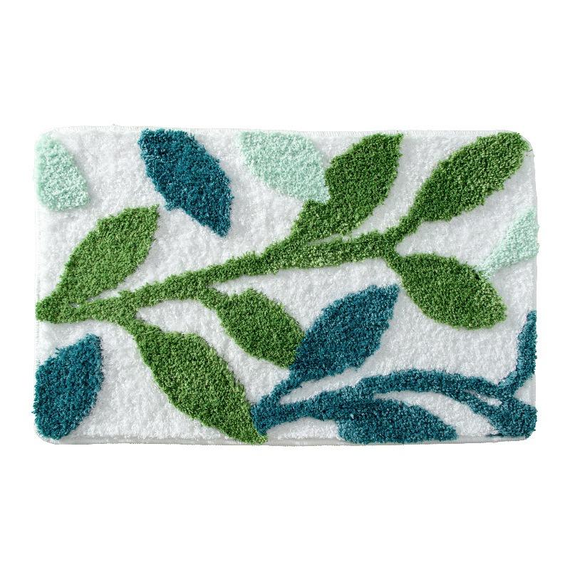 Olanly Absorbent Bath Mat Bathroom Rug Shower Pad Non-Slip Bedroom Foot Carpet Soft Thick Living Room Plush Doormat Floor Decor