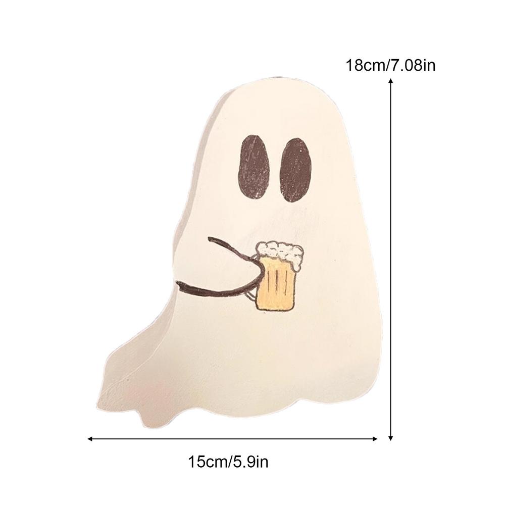 

Halloween Ghost Decorations Cute Wooden Ghost Sign Halloween Decorations Indoor Decorations Table Signs for Party Home