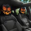 2pcs Halloween Headrest Covers Automobile Headrest Protector Elastic Head Rest Covers for Auto Front Seat Rest Decoration