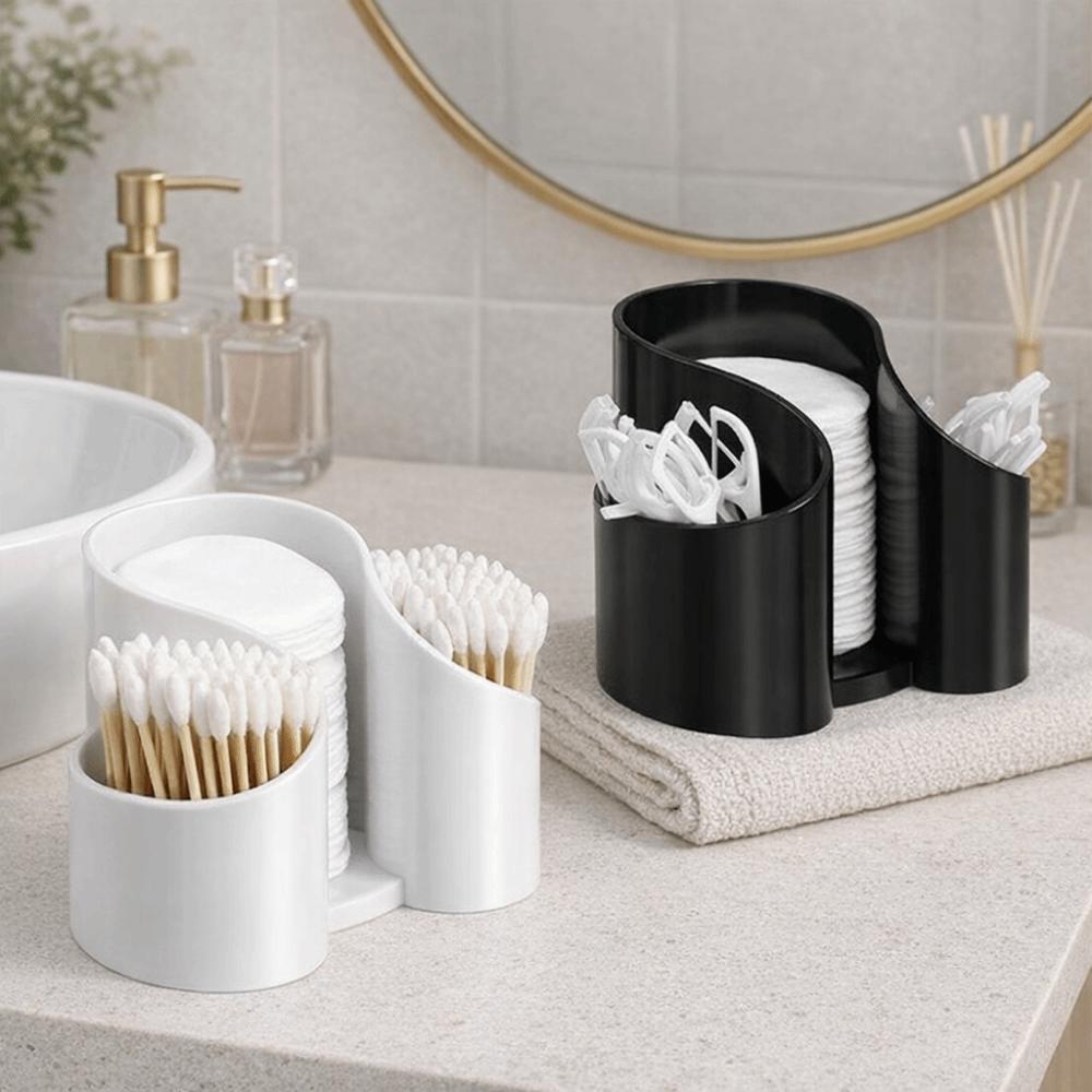 Plastic Cotton Swab Storage Box Dustproof Cotton Pad QTips Holder  Desktop Countertop