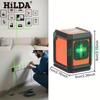 Compact Infrared Laser Level: High-Precision, Green Light, Self-Leveling, Dual-Line Projector