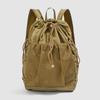 Schulrucksack Japanischer hochdichter Canvas Kordelzug Outdoor-Rucksack Große Kapazität Lässig Einfach Spritzwassergeschützt Leichtgewicht Bergsteigen Wandern Tasche