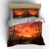 Swirling Sunset with Trees. Bedding Sets Duvet Cover Sets Duvet Covers Pillowcases(1 * Duvet Cover 2 * Pillowcases Without Duvet Insert)