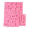 3Pcs  Letters Silicone Sugar Cake Mold Chocolate Mold Clay Mold Cake Baking Tools
