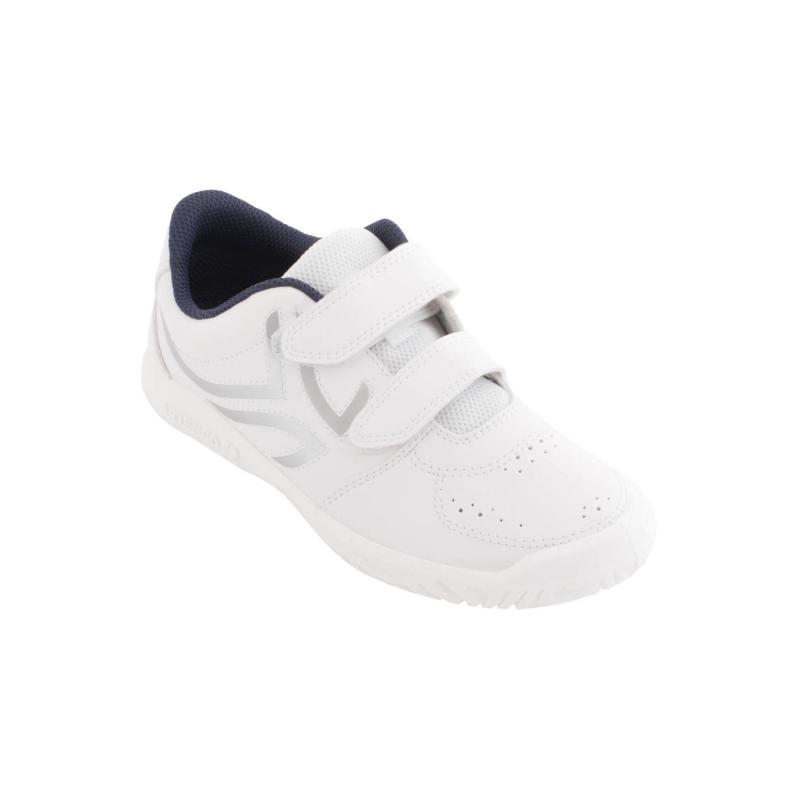 DECATHLON Slip Resistant, Abrasion Resistant, Breathable Low Top Kids Lifestyle Shoes Silver White Kids'