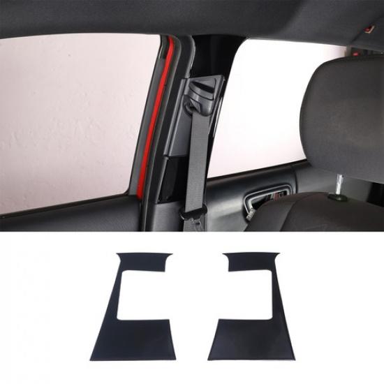Glossy Piano Black Seat Safety Belt Buckle Trim Sticker For Toyota Tacoma 16-22