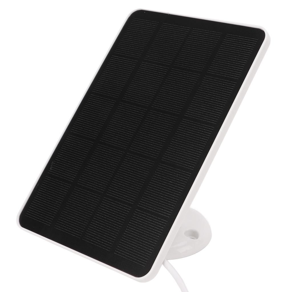 Solar Charging Panel Monocrystalline Silicon 4W 5V with Charging Cable for Outdoor Surveillance Camera