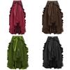 Gothic Vintage Midi Skirt With Elastic Waist For Women Spring 2024 Casual Wear