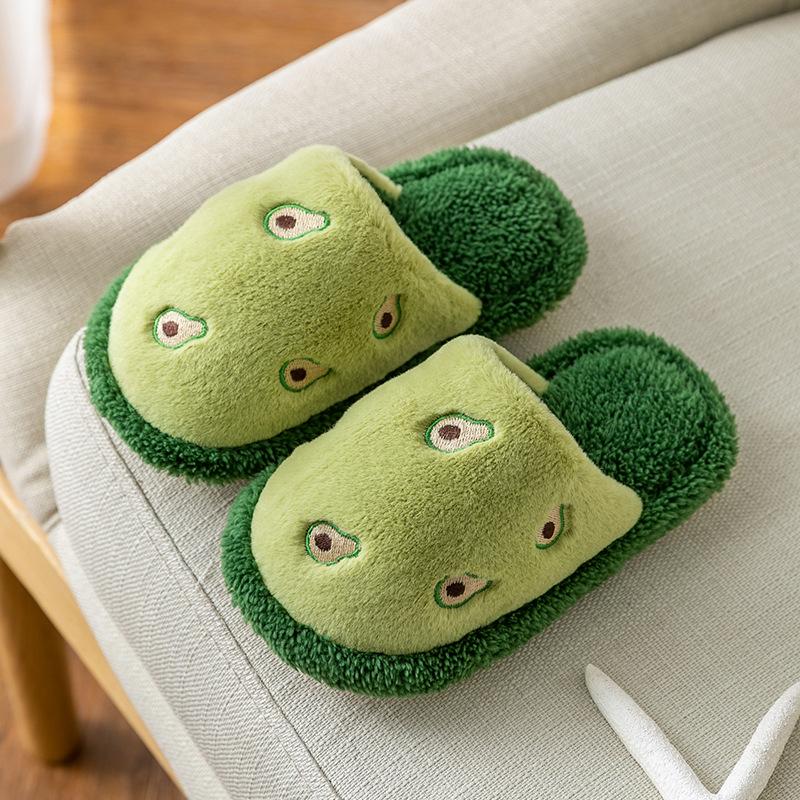 

хлопковые тапочки Зимние теплые домашние тапочки для мальчиков и девочек с мягкой подошвой и противоскользящим покрытием Мягкие детские тапочки из хлопка 18 (inner length 16/suitable for foot length 15cm) зелёный