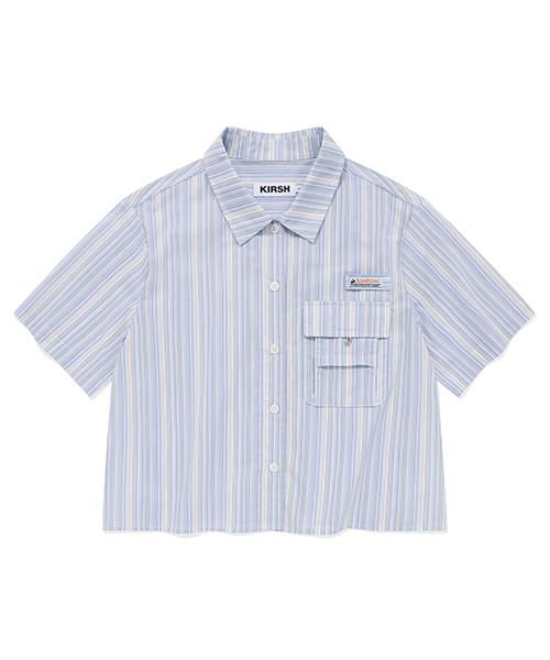 Kirsh Multi-Stripe Short Sleeve Shirt [Sky] 3