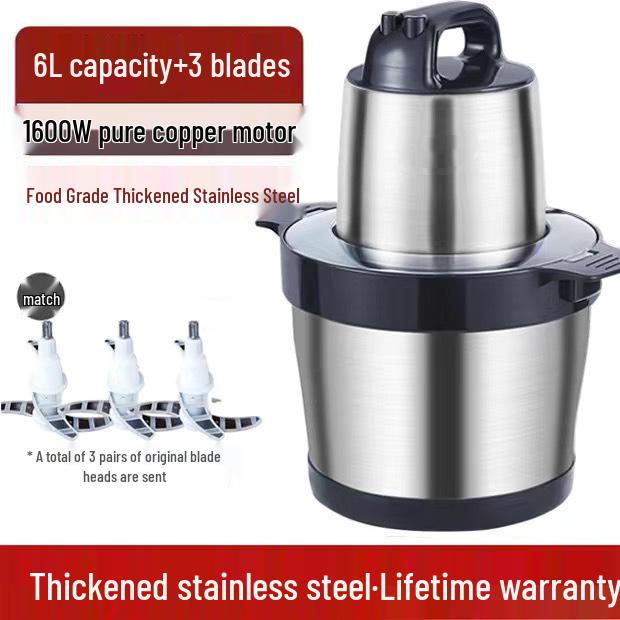 Elektrischer Multifunktionaler Fleischwolf & Mixer - Hohe Leistung, Große Kapazität für Haushalts- & Gewerblichen Gebrauch