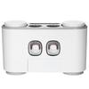Ecoco Automatic Squeeze Toothpaste Set Wall Mounted Toothbrush Holder with 2 Toothpaste Dispensers 4 Cups and 5