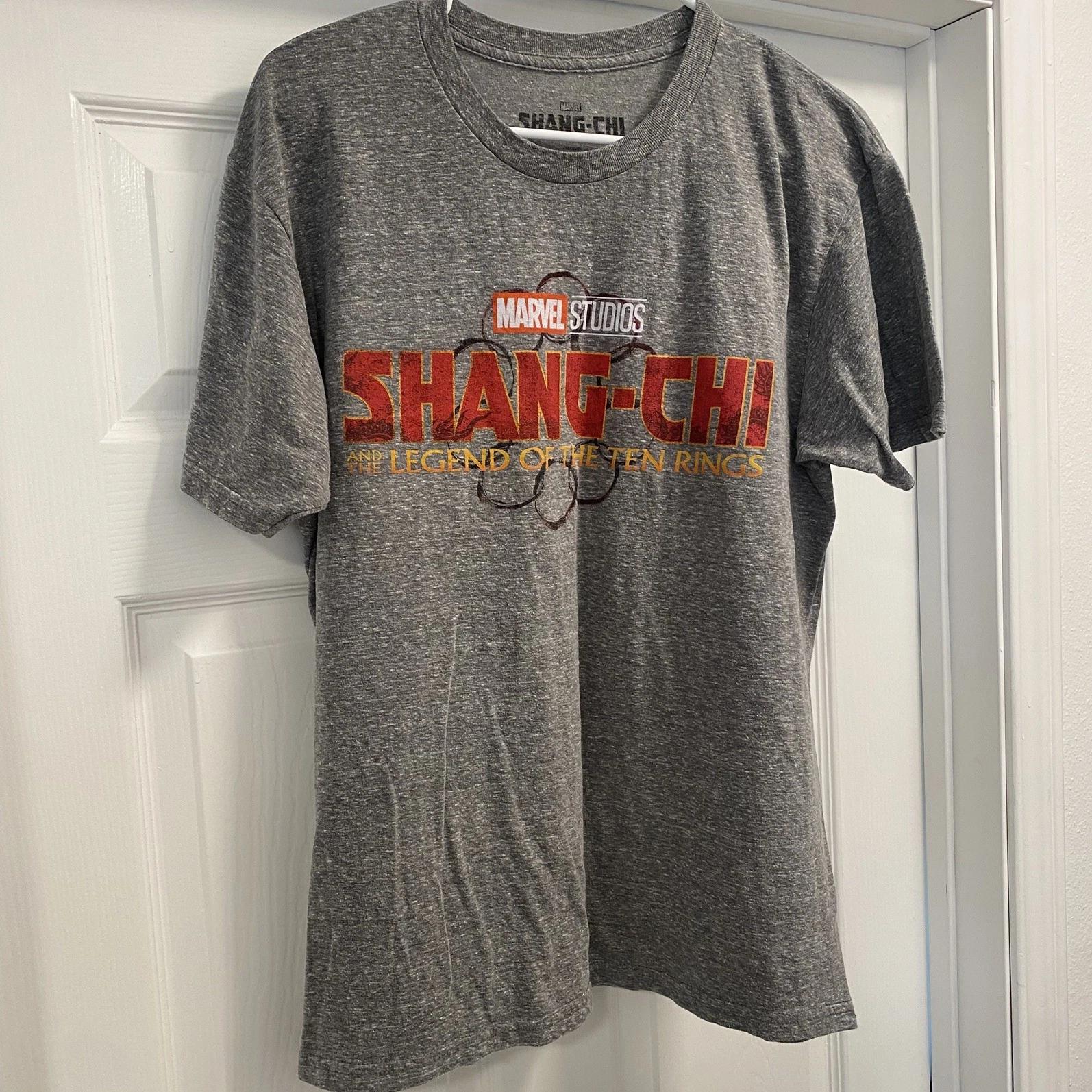 

Marvel Shang-Chi Legend Of The Ten Rings Gray T Shirt SZ Top Large Logo M