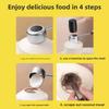 Stainless steel coconut opener 3-piece set,rubber hammer and scraper,easy to use,coconut chicken,coconut ice cream,coconut juice