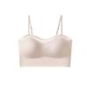 Traceless Bra New Summer Thin Without Steel Ring Beautiful Back Underwear Suspender Integrated Vest with Chest Pad