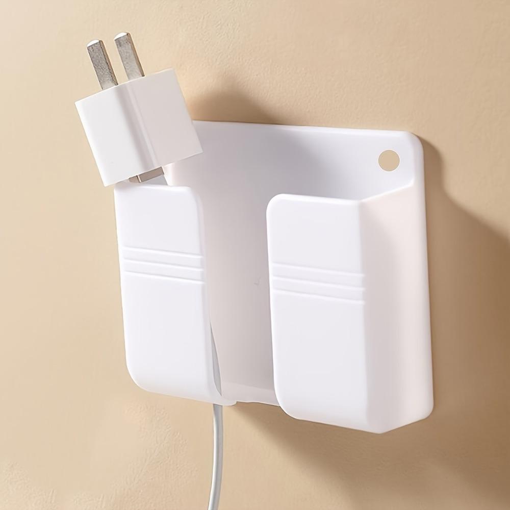 1PC Paste Mobile Phone Charging Bracket, Bathroom Wall Wall Hanging Rack, Multi-functional Storage, Bedside Fixing