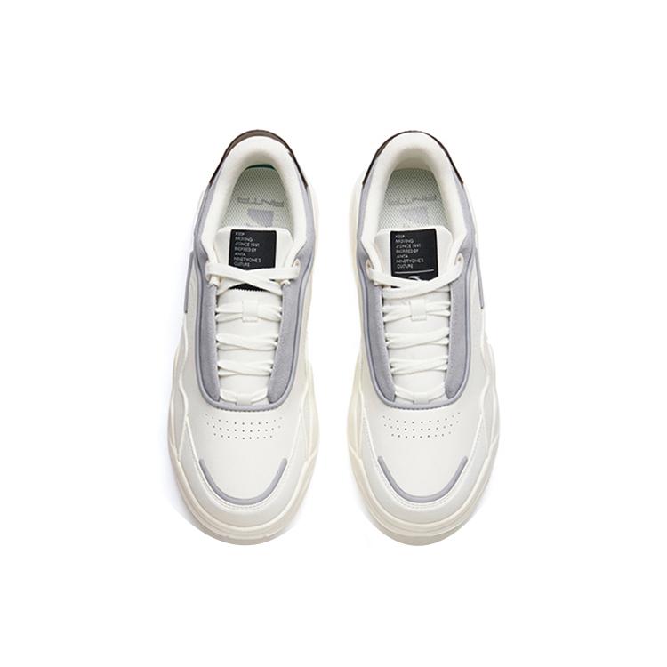 Anta Low top Skateboard Shoes Men's White Gray 912228093-3