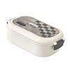 2 Compartment Bento Box Heat Preservation Stainless Steel Interlayer Lunch Box Airtight Portable Food Storage