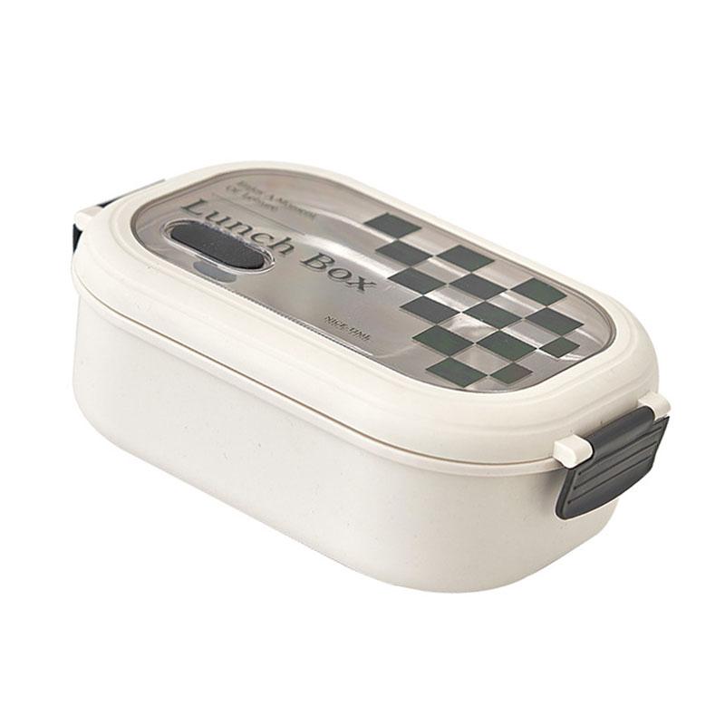 2 Compartment Bento Box Heat Preservation Stainless Steel Interlayer Lunch Box Airtight Portable Food Storage