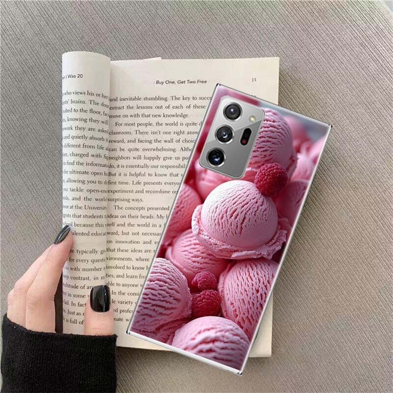 Colorful Ice Cream and Popsicles Phone Case For Samsung Galaxy S25 Edge S24 S23 FE S22 S26 Ultra S21 S20 S10 Plus Capa Soft