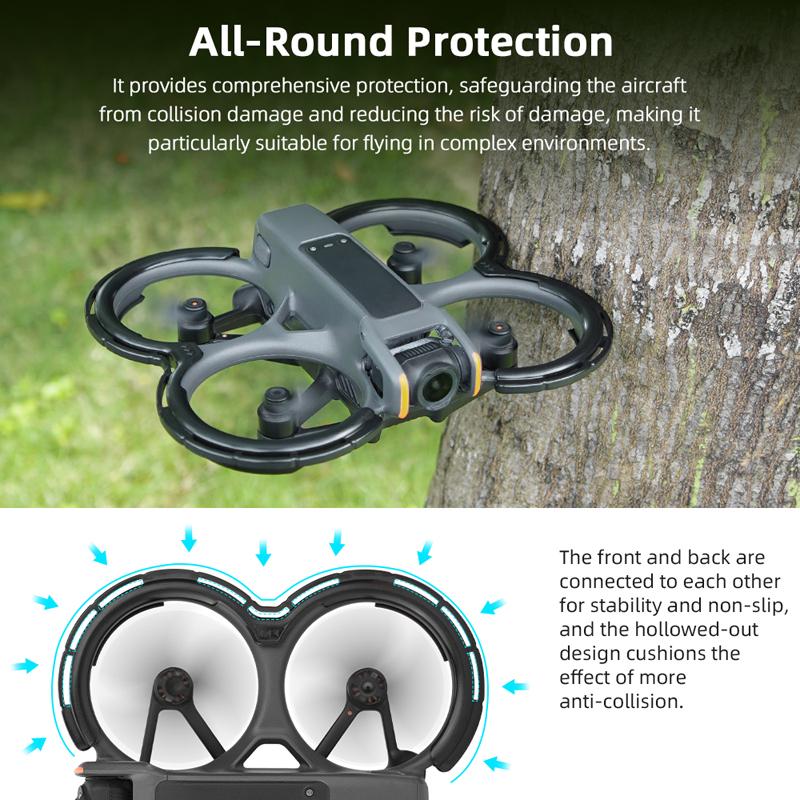 Propeller Guard For DJI Avata 2 Protector Bumper Rings Quick Release Anti-drop Protection Cover For DJI Avata 2 Drone Accessory
