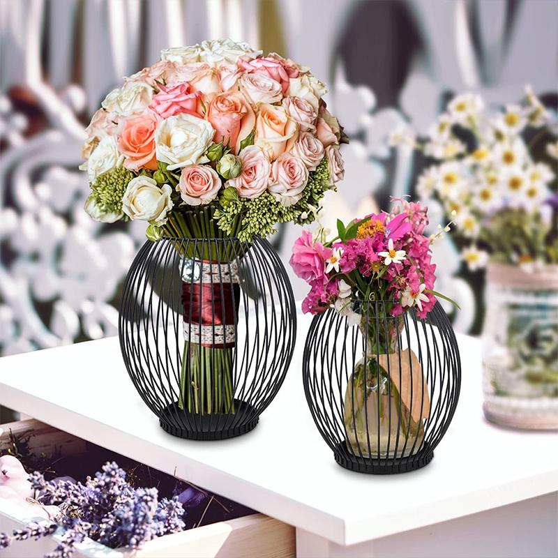 Nordic Stye Hollow Candle Holder Wrought Iron Art Candlestick Vintage Lanterns Bird Cage Geometric Shapes Table Candlestick