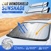 Foldable Silver Coated Car Windshield Sunshade UV Protection Heat Insulation Front Window Sun Shield Fit Most VehiclesWindshield Sunshades 1