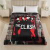 The Clash Print Flannel Blanket Cozy Lightweight Plush Throw Blanket For Bed Sofa Household Use