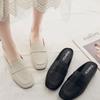 Fashion Baotou Shoes Half Slippers Women Wearing Summer New Designer Shoes Version Square Headed Lazy Muller Slippers Women Slides Women