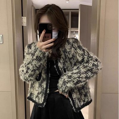 Vintage French Style Short Jacket for Women, Retro Chic Outerwear