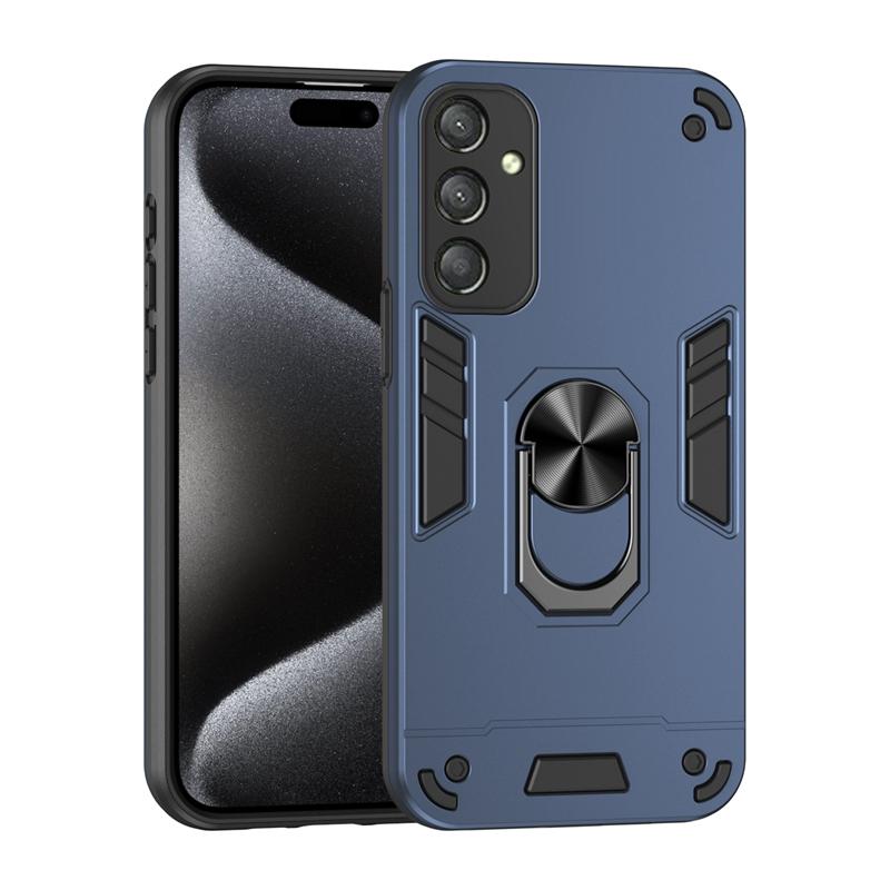 Priekš Samsung Galaxy A16 5G vāciņš Magnētisks gredzena turētājs Bruņu telefona vāciņš priekš Galaxy A16 A 16 GalaxyA16 Kameras aizsardzība Aizmugurējais vāciņš