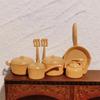 Kitchen Utensils Dollhouse Kitchenware Frying Pan Minature Pot  Construction Props