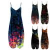 Moda Racerback Tulum Spagetti Sapanlar Kadınlar Için Vintage Paisley Genel Tulum