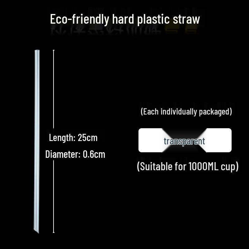 Yudu Disposable Clear Plastic Straws