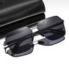Men's Polarized Aviator Sunglasses - Anti-UV, High Definition, Double Bridge Design for Fashionable Driving