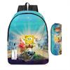 Spongebob Squarepants Children'S School Bag Male And Female Students Backpack Kindergarten Cute Cartoon Backpack Pencil Bag