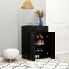 VidaXL Armoire à chaussures Noir 60x35x84 cm Aggloméré