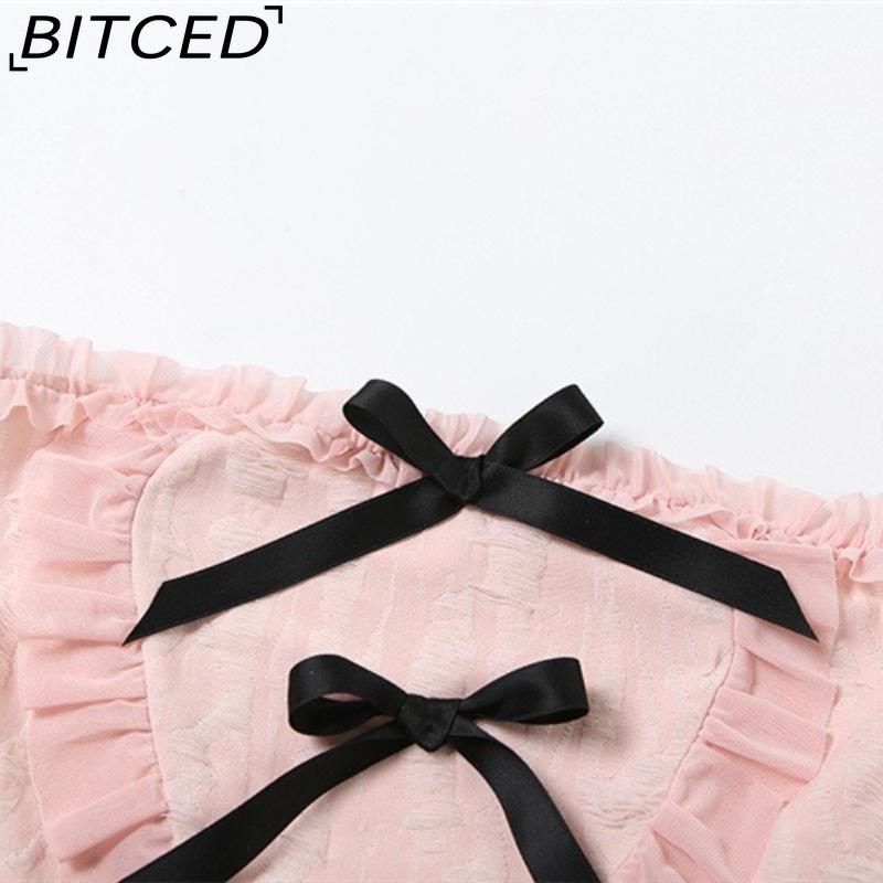 BITCED Summer Women's Solid-Color Slim-Fit Streetwear Off-the-Shoulder Wrap-Top with Backless Design