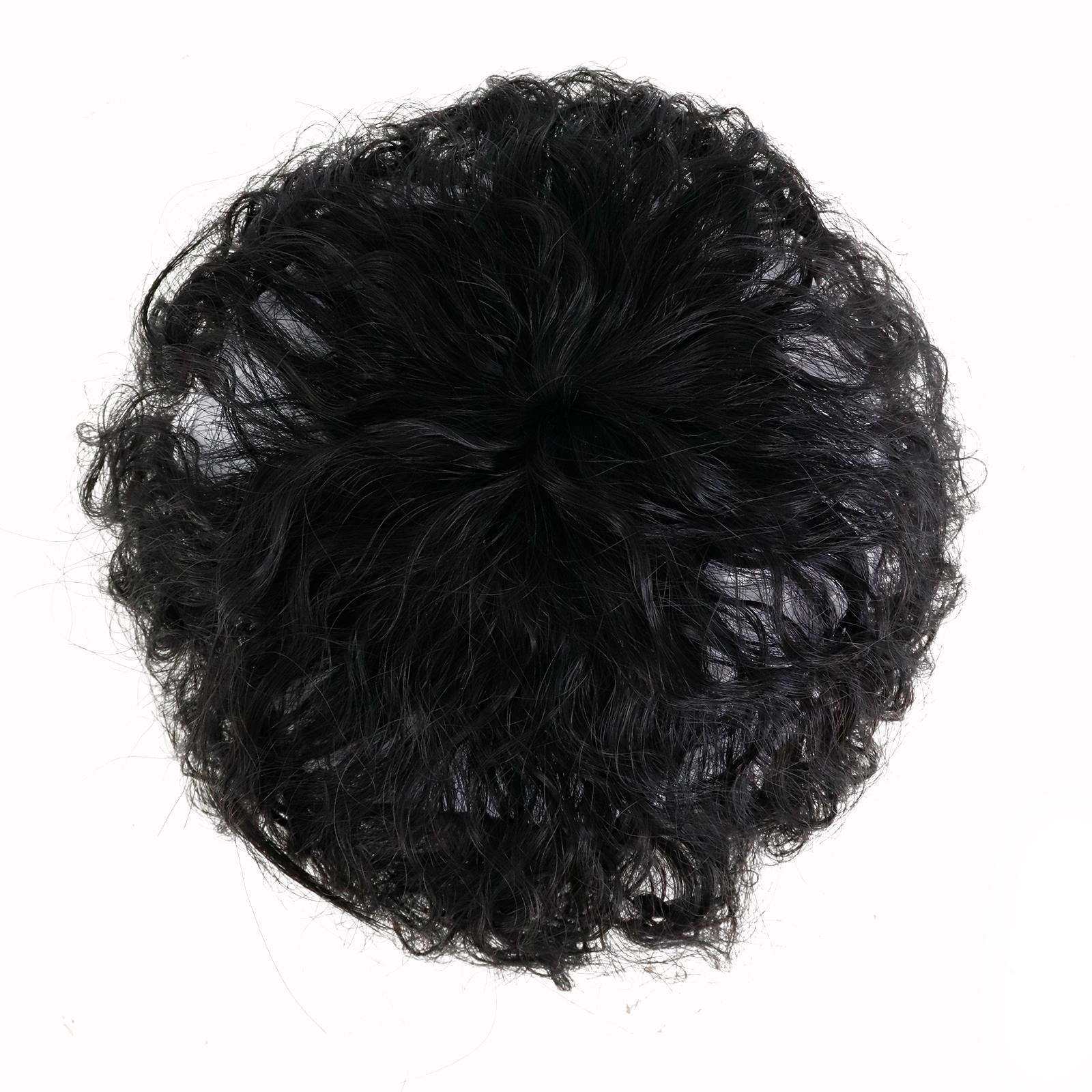 

MERISIHAIR женские короткие вьющиеся волосы чистый цвет покрытие выпадения седых волос натуральные синтетические вьющиеся волосы