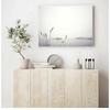 Pictură botanică Poză de decorare a casei Vaca scandinavă Cețoasă Munte Natură Peisaj Nordic Artă de perete Canvas Print