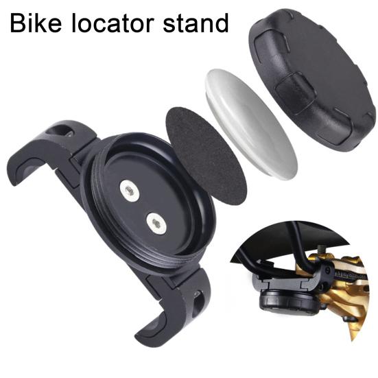 Bike Mount Bicycle GPS Tracker Holder Rustproof High Strength Mini Lightweight Easy To Install Universal Fit Anti-Theft Bike Bracket for AirTag