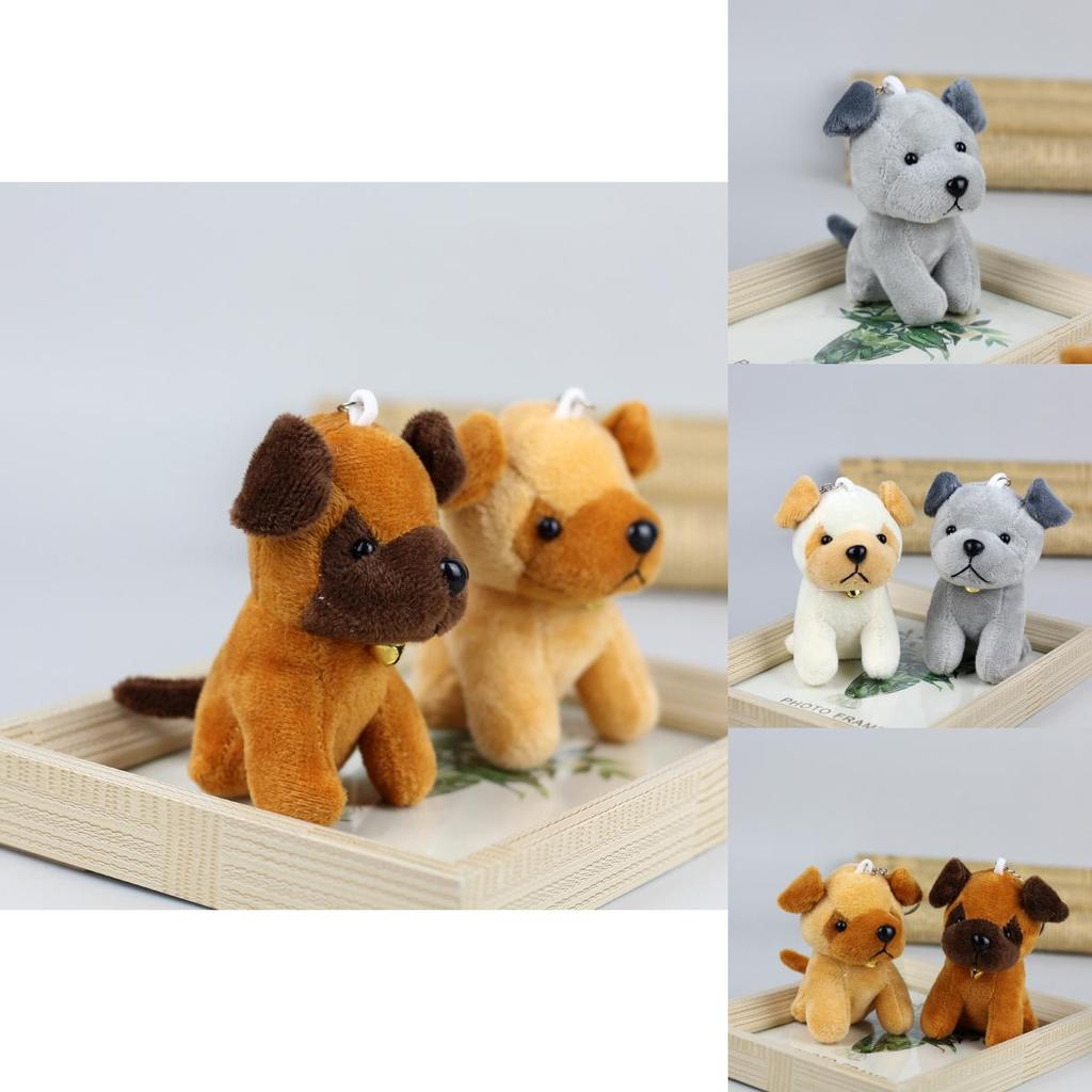 Cute Little Wolfdog Plush Toy Realistic Husky Puppy Stuffed Animal Doll Keychain