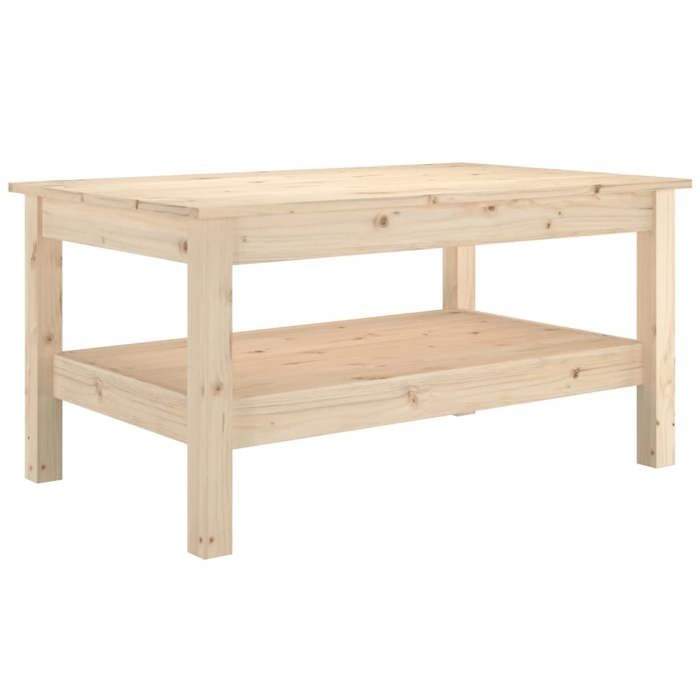 VidaXL Coffee Table 80x50x40 Cm Solid Pine Wood 814284