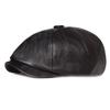 Snapback Einstellbare Kappe Zunge Student Modisch Trendig Elegant Barett Leder Herrenhut Achteckig Schule Alt Vintage Hüte Für Männer Freizeit