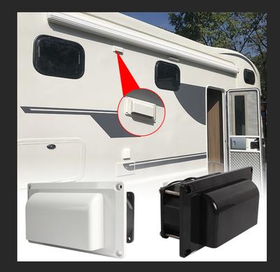 DC12V 6W Exhaust Fan Vent for Motorhome Kitchen - Oil Suction & Quick Exhaust (Black/White, Durable, Easy To Install)