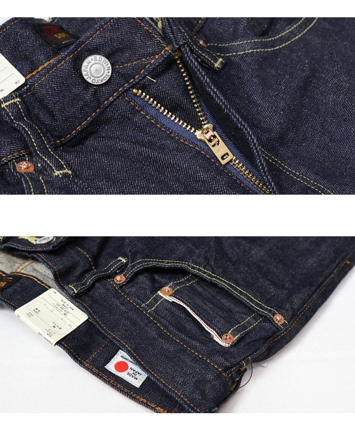 Edwin Jeans 505ZX Loose Straight Denim Made In Indigo Size 34 Pants, Japan, E50550, Men's, Blue,
