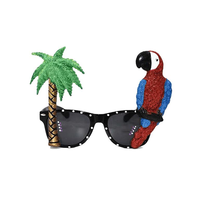 Originelle Party-Sonnenbrillen, Lustige Luau-Party-Sonnenbrillen Hawaiianische Tropische Brillen Strand-Themenparty Zubehör Dekoration